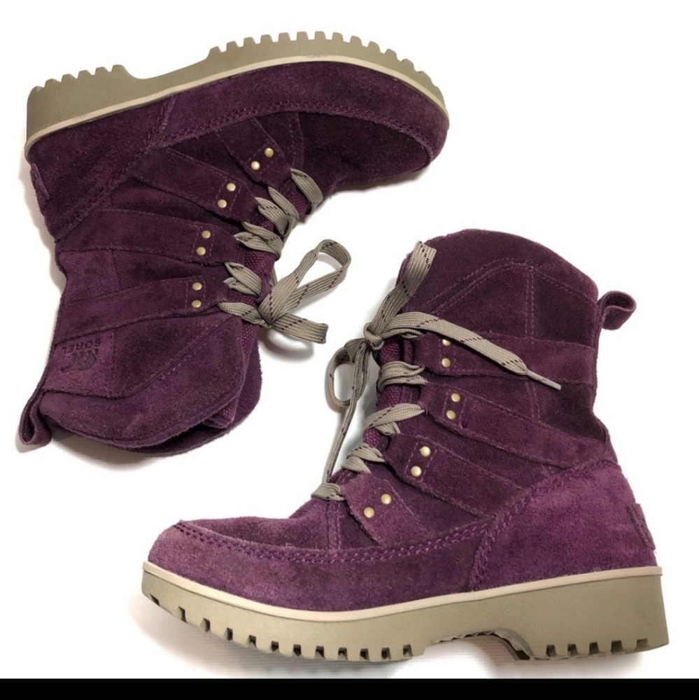 Sorel• Leather Suede Winter Lace Up Boot•w…